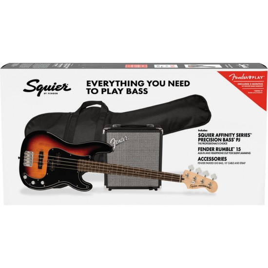 FENDER SQUIER PJ BASS LRL 3TS R15