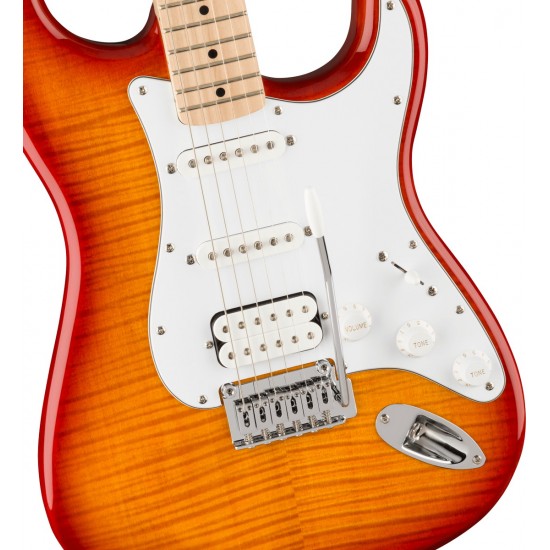 GUITARRA ELÉTRICA FENDER SQ AFFINITY STRAT FMT HSS MN WPG SSB