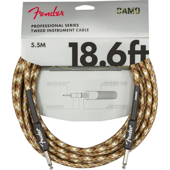 CABO FENDER PROFESSIONAL CABLE DESERT CAMO 5,5M