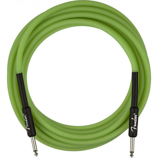 CABO FENDER PRO GLOW IN THE DARK CABLE 5.5M GREEN