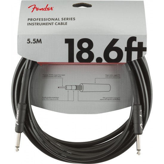 CABO FENDER PROFESSIONAL CABLE 5,5M BLK
