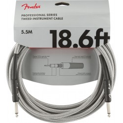 CABO FENDER PROFESSIONAL CABLE TWEED WHITE 5,5M