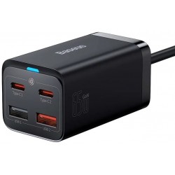 CARREGADOR DE MESA GAN3 PRO 2X USB-A /2X USB-C 65W BASEUS