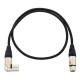 PRO SNAKE XLR PATCH ANGLED/MALE 1M