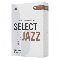 PALHETA D'ADDARIO WOODWINDS ORGANIC SEL. JAZZ UNF. ALTO 2H