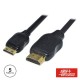CABO HDMI DOURADO MACHO/MINI HDMI MACHO PRETO 5M