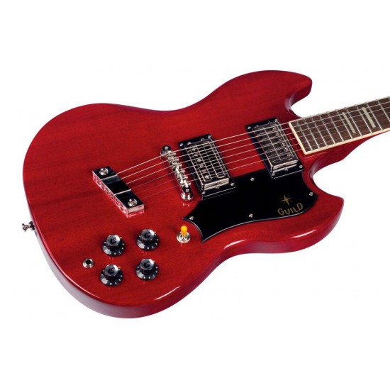 GUITARRA ELÉTRICA GUILD S-100 POLARA CHERRY RED