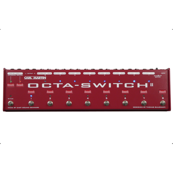 PEDALEIRA CARL MARTIN CM-217 OCTA-SWITCH MKII PEDALEIRA CARL MARTIN CM-217 OCTA-SWITCH MKII