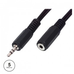 CABO JACK 3.5MM M/ JACK 3.5MM F 5M ST
