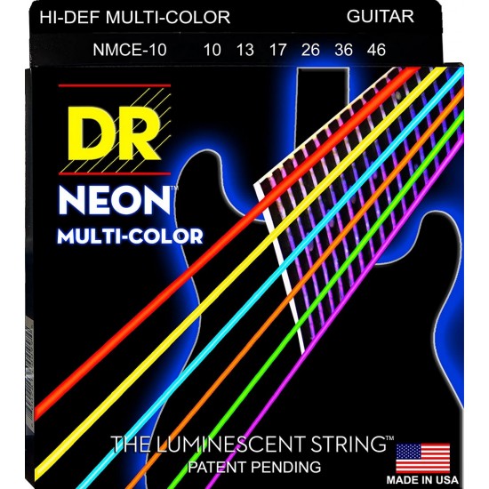 CORDAS GUITARRA ELÉTRICA DR NEON MCE-10 10-46