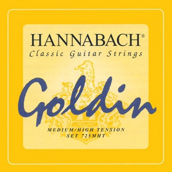 CORDAS GUITARRA CLÁSSICA HANNABACH 725 MHT GOLDIN