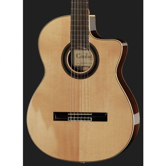 GUITARRA SEMI ACÚSTICA CORDOBA GK STUDIO NEGRA
