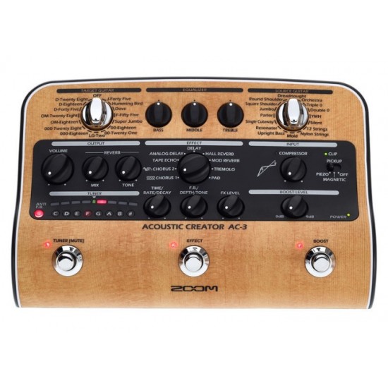 PEDAL ZOOM AC3 ACOUSTIC GUITAR FX