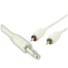 CABO JACK 3.5MM MACHO ST /2-RCA MACHO 