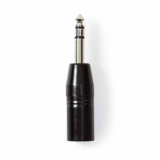 FICHA ADAPTADORA XLR 3P MACHO/JACK 6.35MM MACHO ST