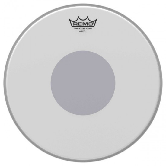 REMO 14" CONTROLLED SOUND COATED BLACK DOT