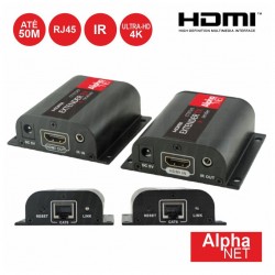EXTENSOR DE SINAL HDMI VIA RJ45 CAT6 50M 4K ALPHANET