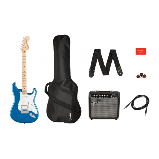 PACK FENDER SQUIER AF STRAT HSS MN LPB