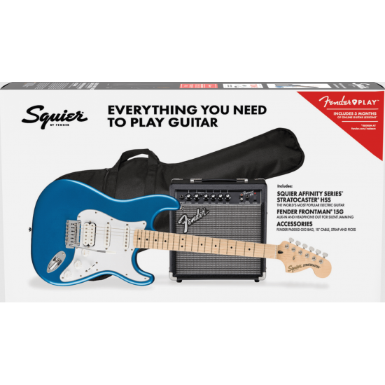 PACK FENDER SQUIER AF STRAT HSS MN LPB