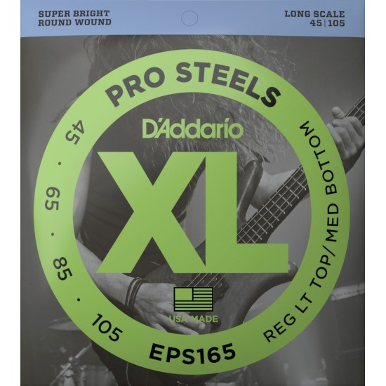 CORDAS BAIXO ELÉTRICO D'ADDARIO EPS165