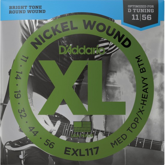 CORDAS GUITARRA ELÉTRICA D'ADDARIO EXL117