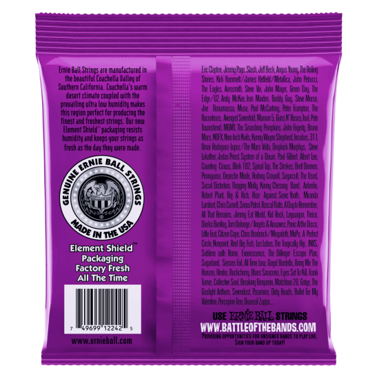 CORDAS GUITARRA ELÉTRICA ERNIE BALL 2242 CORDAS GUITARRA ELÉTRICA ERNIE BALL 2242