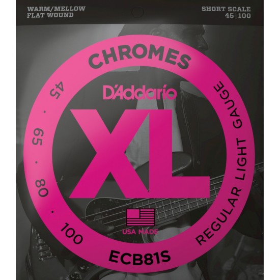 CORDAS BAIXO ELÉTRICO D'ADDARIO ECB81S