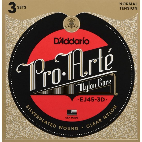 CORDAS GUITARRA CLÁSSICA D'ADDARIO EJ45-3D