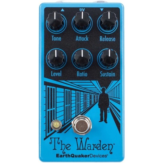 PEDAL EARTHQUAKER DEVICES WARDEN V2 OPTICAL COMPRESSOR PEDAL EARTHQUAKER DEVICES WARDEN V2 OPTICAL COMPRESSOR