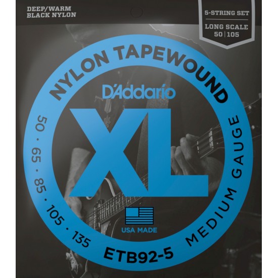 CORDAS BAIXO ELÉTRICO D'ADDARIO ETB92-5