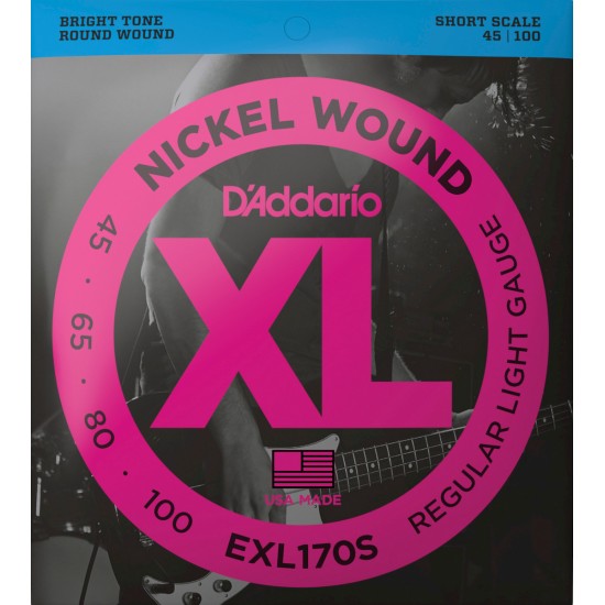 CORDAS BAIXO ELÉTRICO D'ADDARIO EXL170S