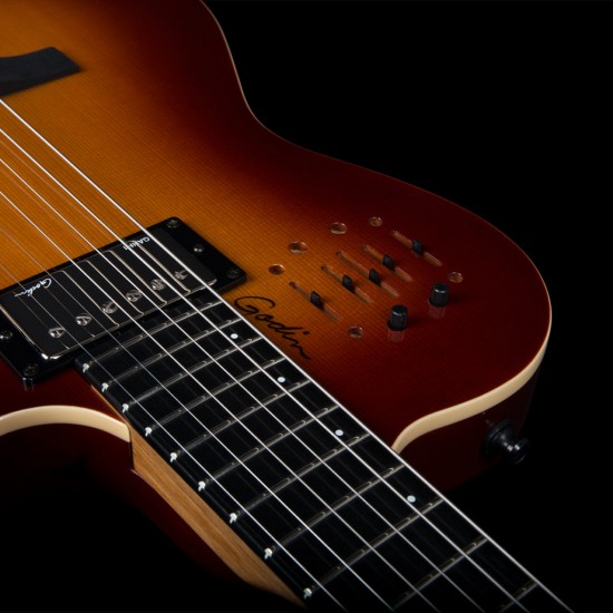 GUITARRA ELÉTRICA GODIN A6 ULTRA COGNAC BURST HG