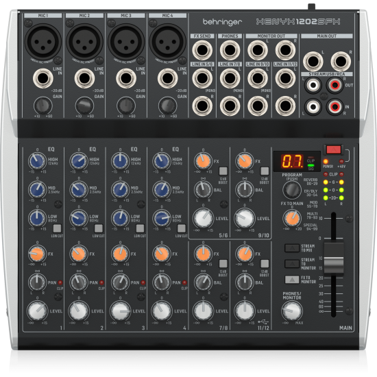 MESA DE MISTURA BEHRINGER XENYX 1202SFX