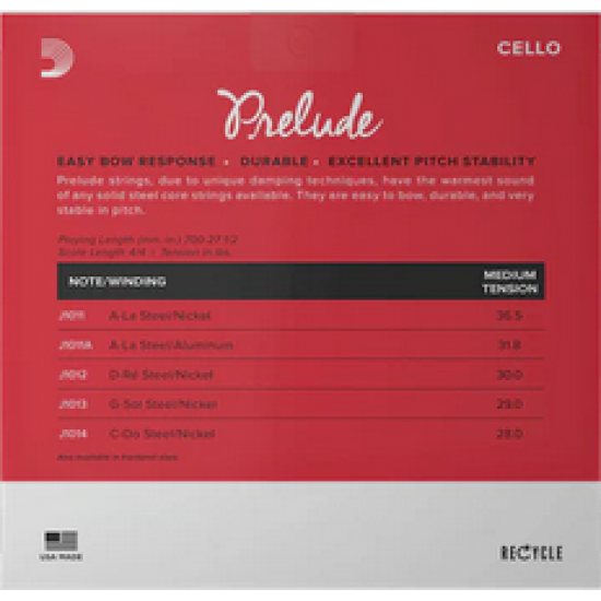 D'Addario J1011 4/4M Prelude Cello A