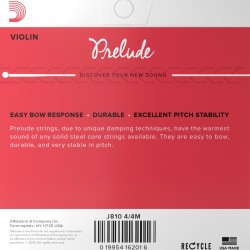 D'ADDARIO J810 4-4M PRELUDE VIOLIN