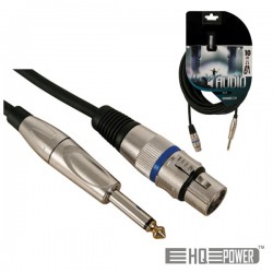 CABO HQ POWER XLR 3P FÊMEA/JACK 6.35MM MACHO 10M MN