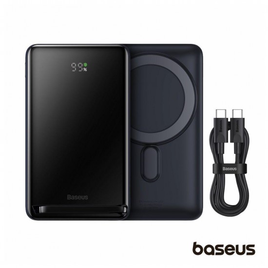POWERBANK MAGSAFE 10000MAH C/ CABO USB-C/USB-C 60W BASEUS POWERBANK MAGSAFE 10000MAH C/ CABO USB-C/USB-C 60W BASEUS