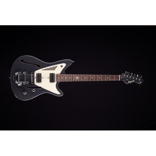 GUITARRA ELÉTRICA MAGNETO U-ONE STARLUX MIDNIGHT SILVER WITH GIG BAG