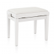 BANCO DE PIANO AJUSTÁVEL - WHITE SATIN