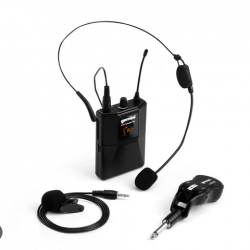 GEMINI GMU-HSL100 HEADSET + LAPELA UHF