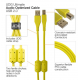 CABO UDG USB 2.0 A-B AMARELO 2M