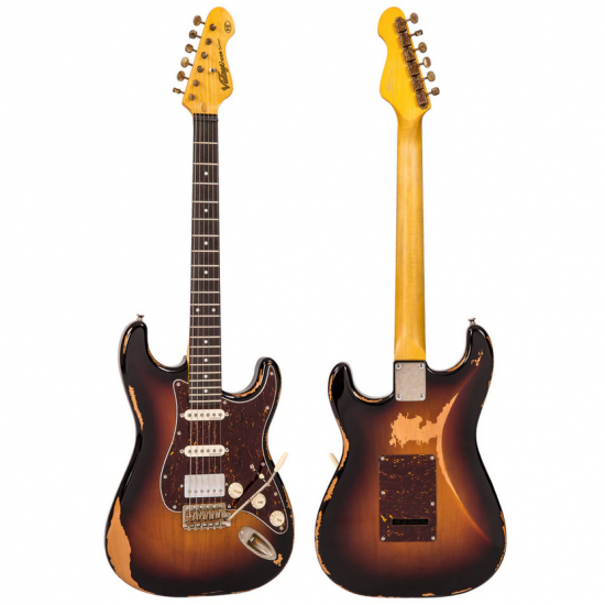 GUITARRA ELÉTRICA VINTAGE V6HMRSSB SUNSET SUNBURST