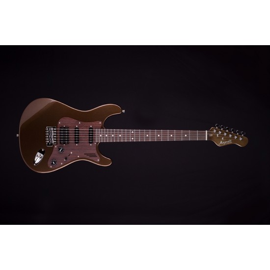 GUITARRA ELÉTRICA MAGNETO U-ONE SONNET CLASSIC METALLIC BROWN WITH GIG BAG
