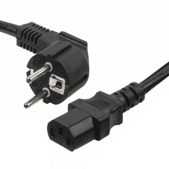 CABO ALIMENTAÇÃO SCHUKO MACHO 3P / IEC C13 FÊMEA 2M PRETO