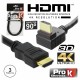 CABO HDMI DOURADO M/M 2.0 4K PRETO 3M 90º PROK