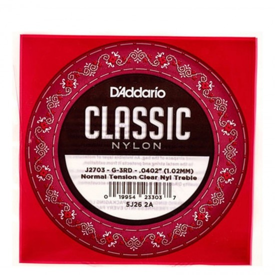 CORDA D' ADDARIO NYLON J-2703 Nº 3