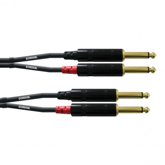 CABO CORDIAL CFU 6 PP TWIN AUDIO CABLE 6M REAN