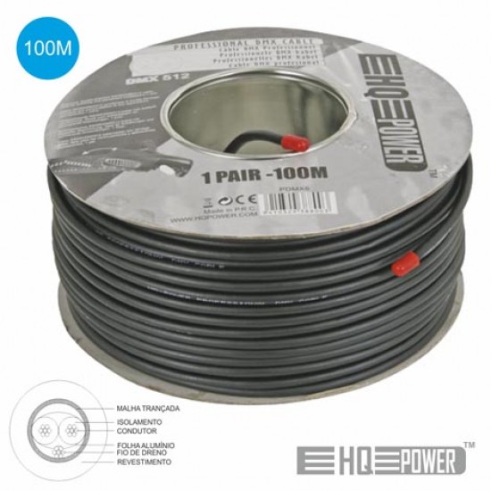 CABO HQ POWER DMX DUPLO ISOLAMENTO