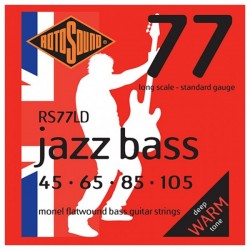 CORDAS ROTOSOUND JAZZ BASS 77 FLATWOUND 45-105
