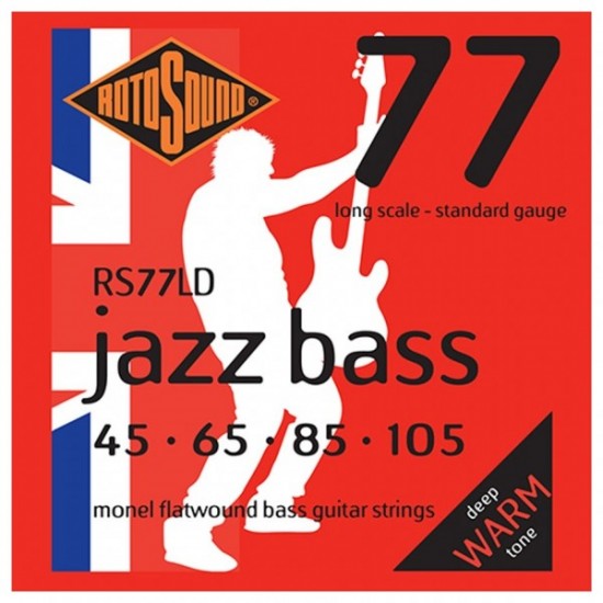 CORDAS ROTOSOUND JAZZ BASS 77 FLATWOUND 45-105 CORDAS ROTOSOUND JAZZ BASS 77 FLATWOUND 45-105